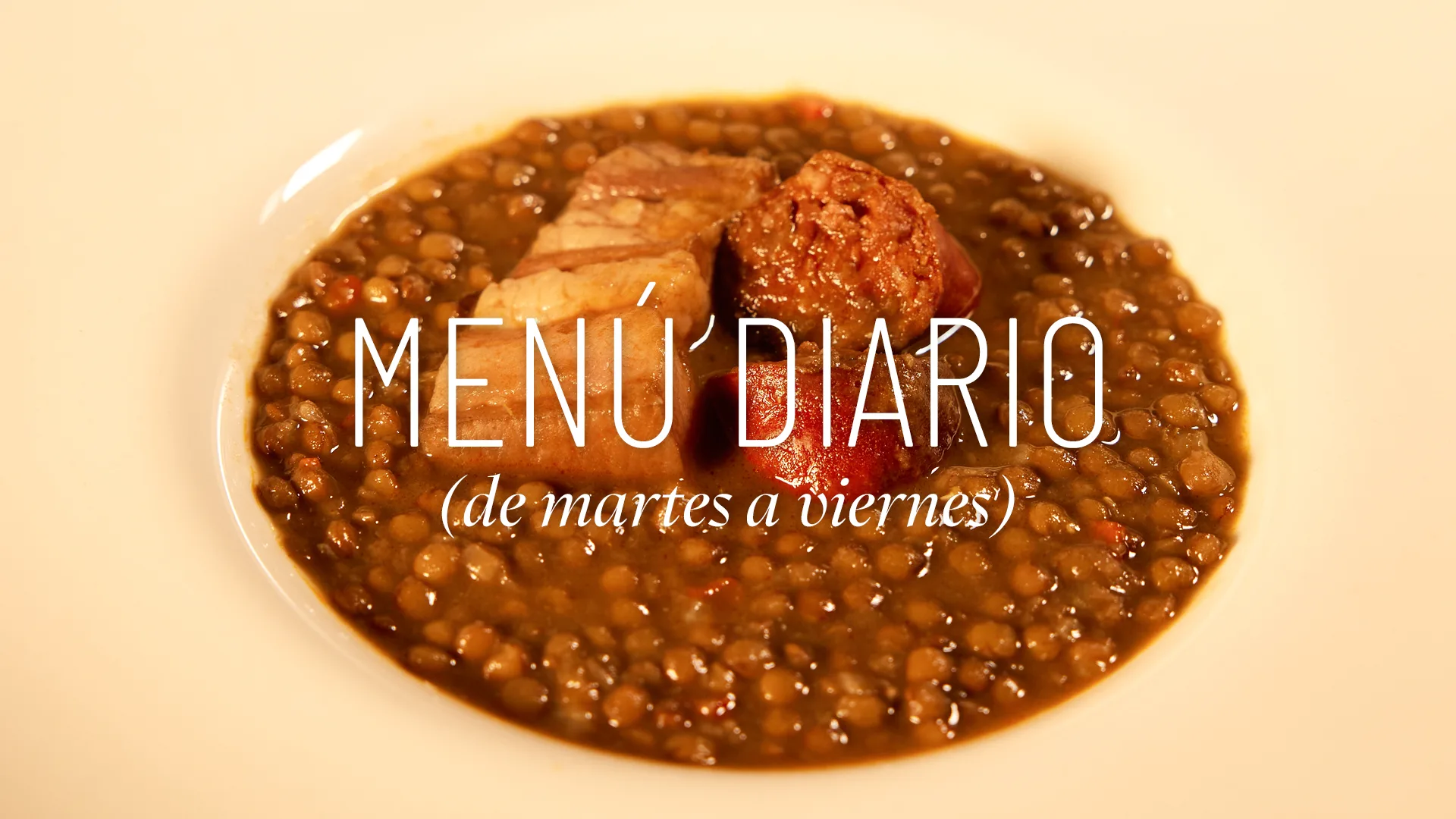Menú diario
